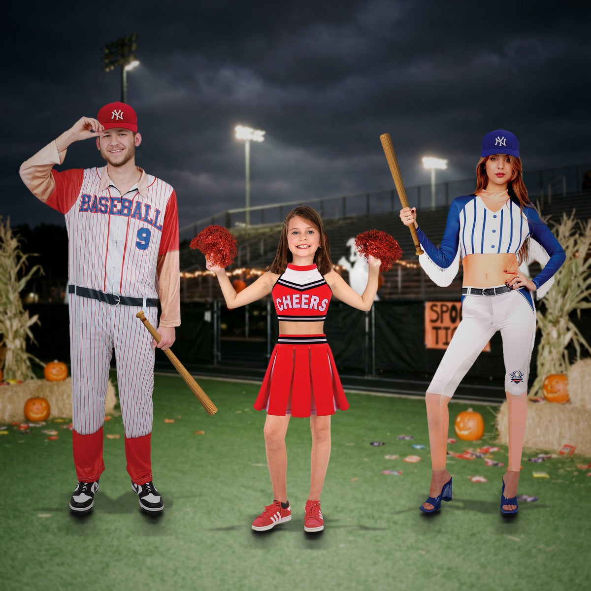 Sports & Cheer family in LOLA STARS costumes. Each costume sold separately.