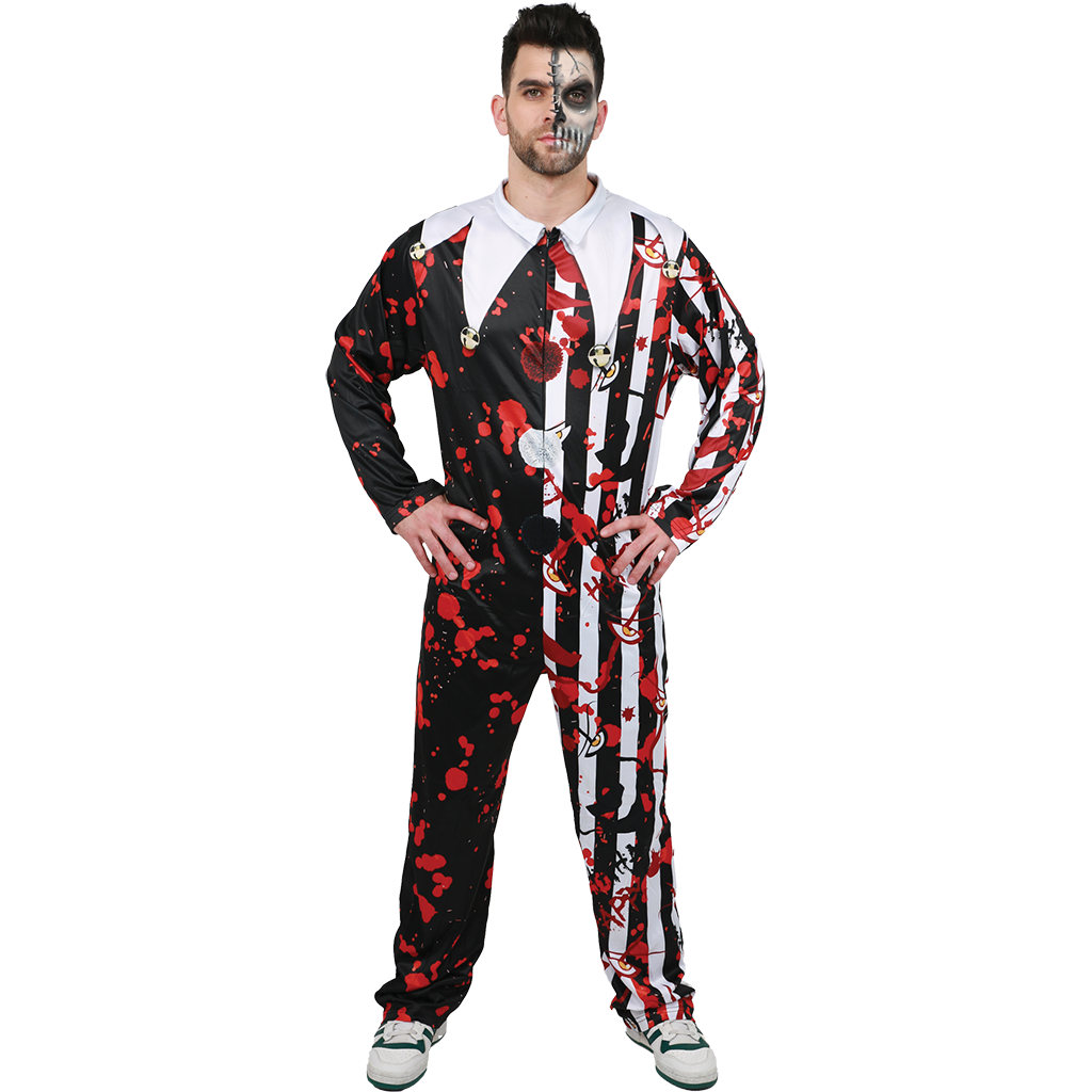 Colorful Clown Costume Perfect for Halloween & Themed Parties