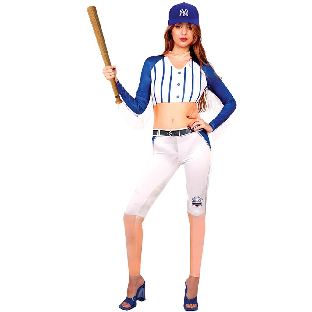 Blue Baseball Player Costume Sporty & Stylish Blue Uniforms