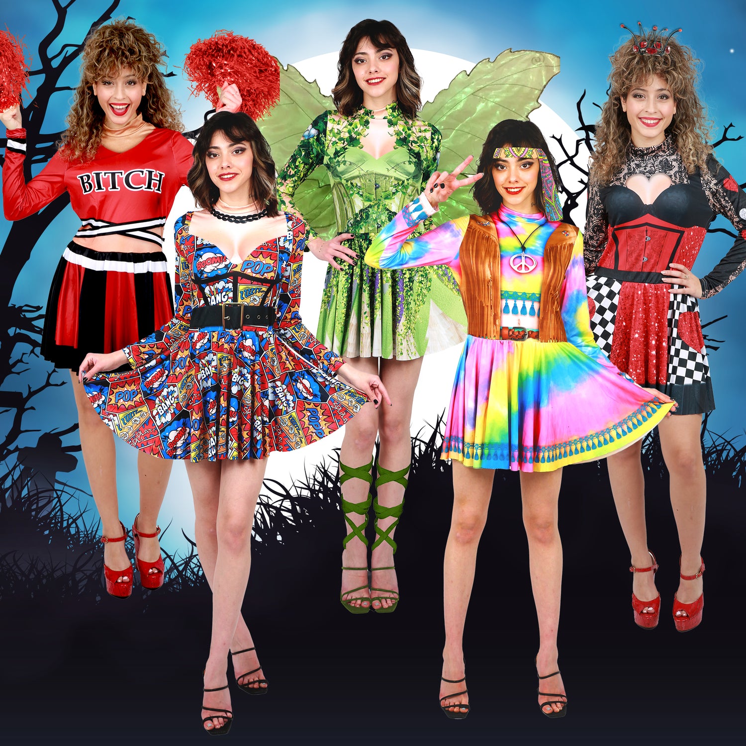 Women's 3D Printed Mini A line Dresses