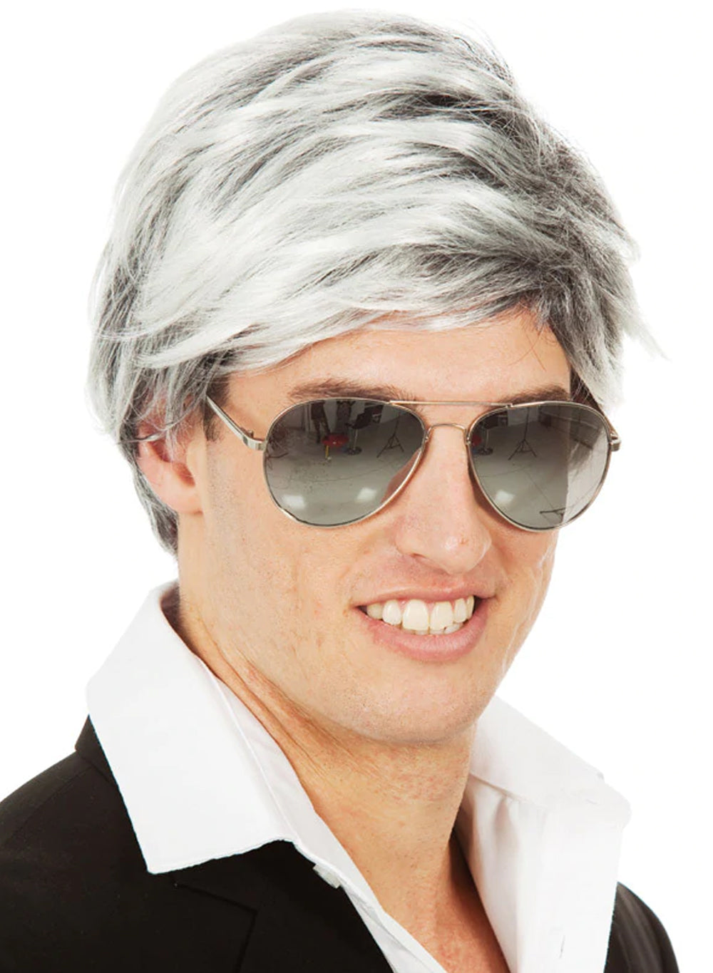Men's Silver Fox Wig costume wig, photo 1 of 4