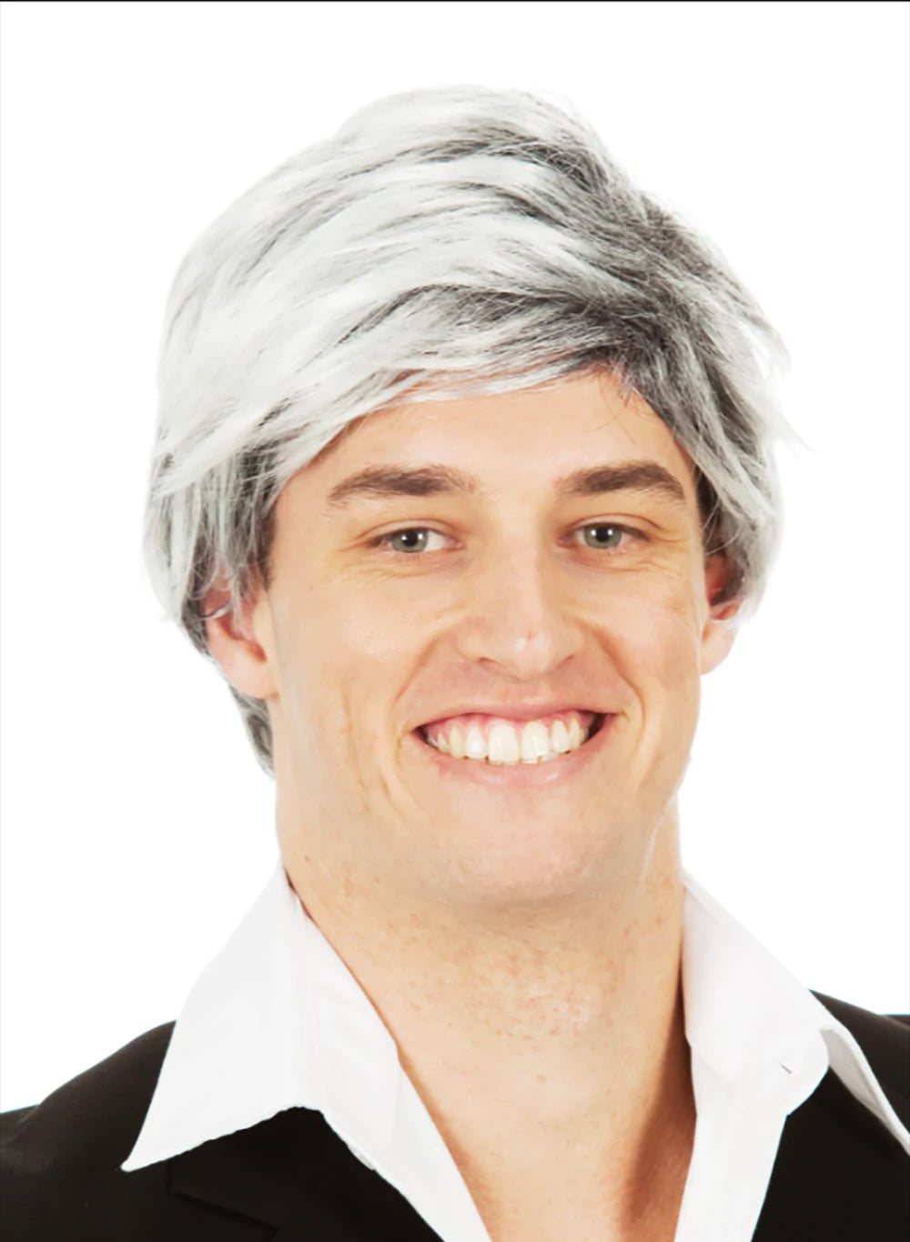 Men's Silver Fox Wig costume wig, photo 2 of 4