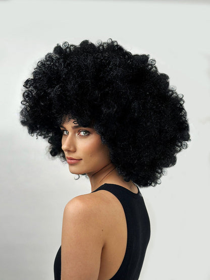 Super Jumbo Black Afro Wig costume wig, photo 4 of 4
