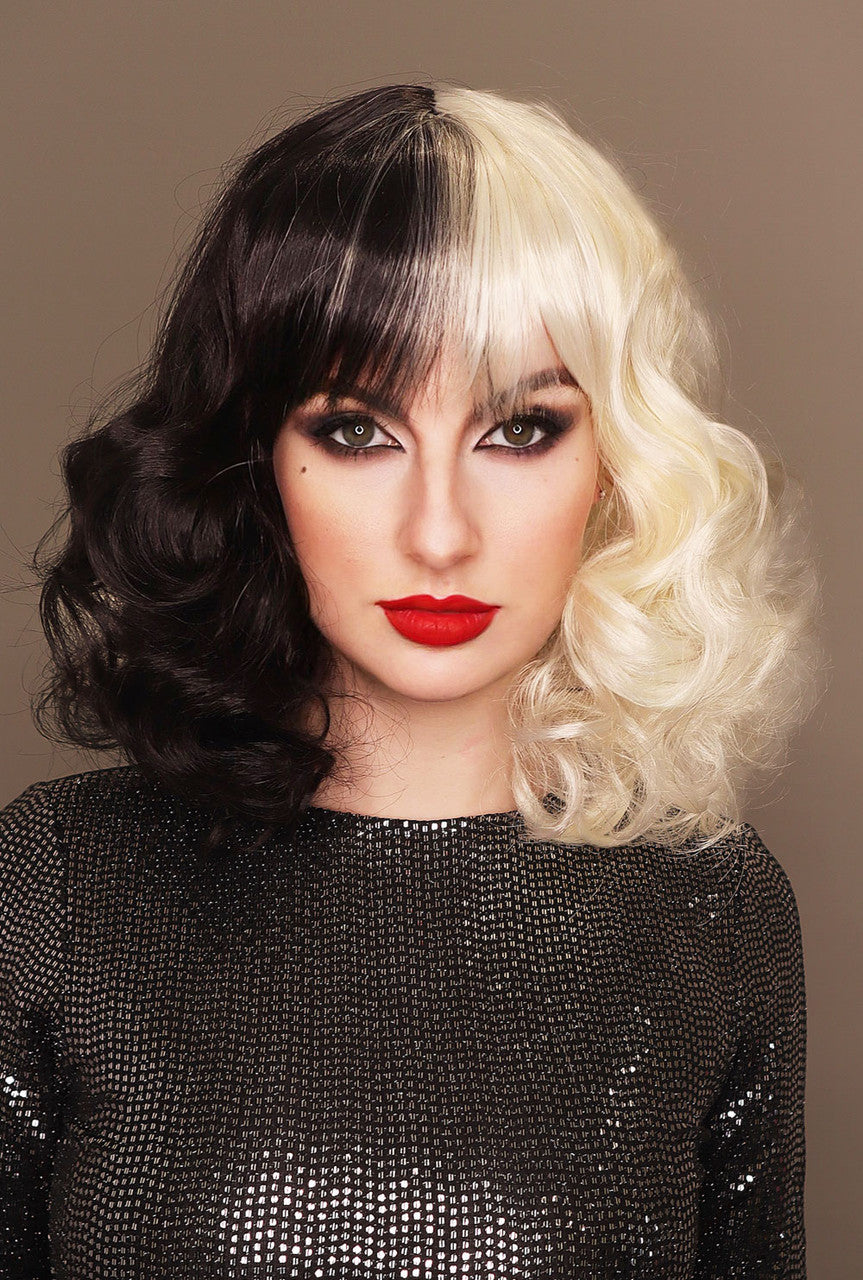 Two Tone Temptress Wig costume wig, photo 1 of 4