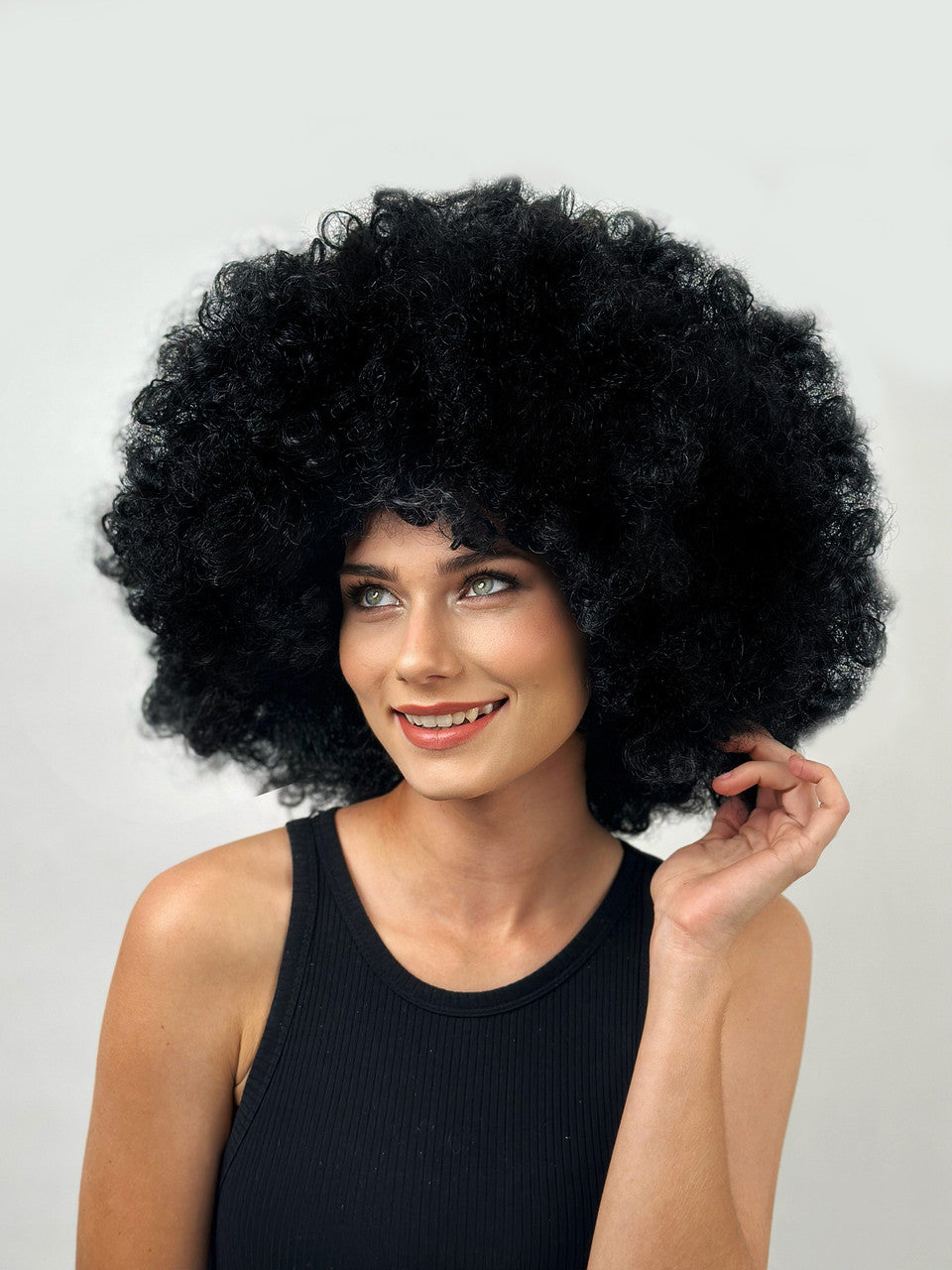 Super Jumbo Black Afro Wig costume wig, photo 1 of 4