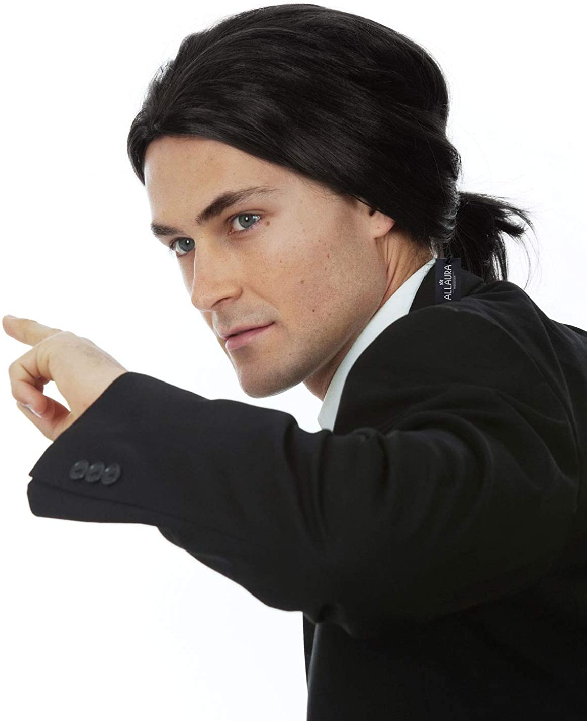 90s Hitman Black Wig costume wig, photo 2 of 2
