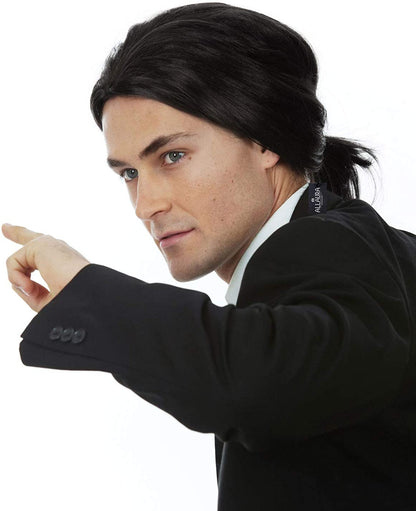 90s Hitman Black Wig costume wig, photo 2 of 2