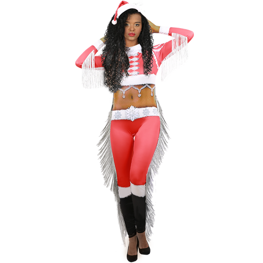 EBONY SANTA GIRL HOODIE Cozy Holiday Cheer