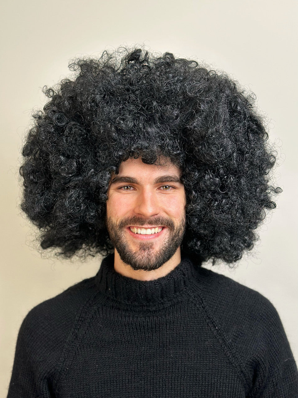 Super Jumbo Black Afro Wig costume wig, photo 2 of 4