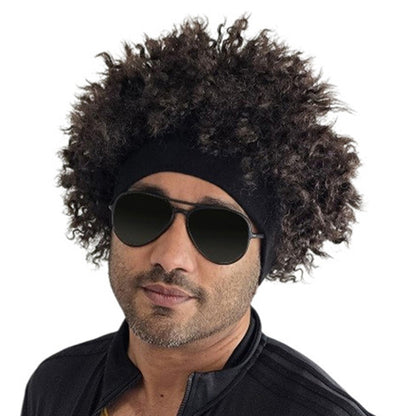 Urban Afro Wig With Headband costume wig, photo 1 of 4