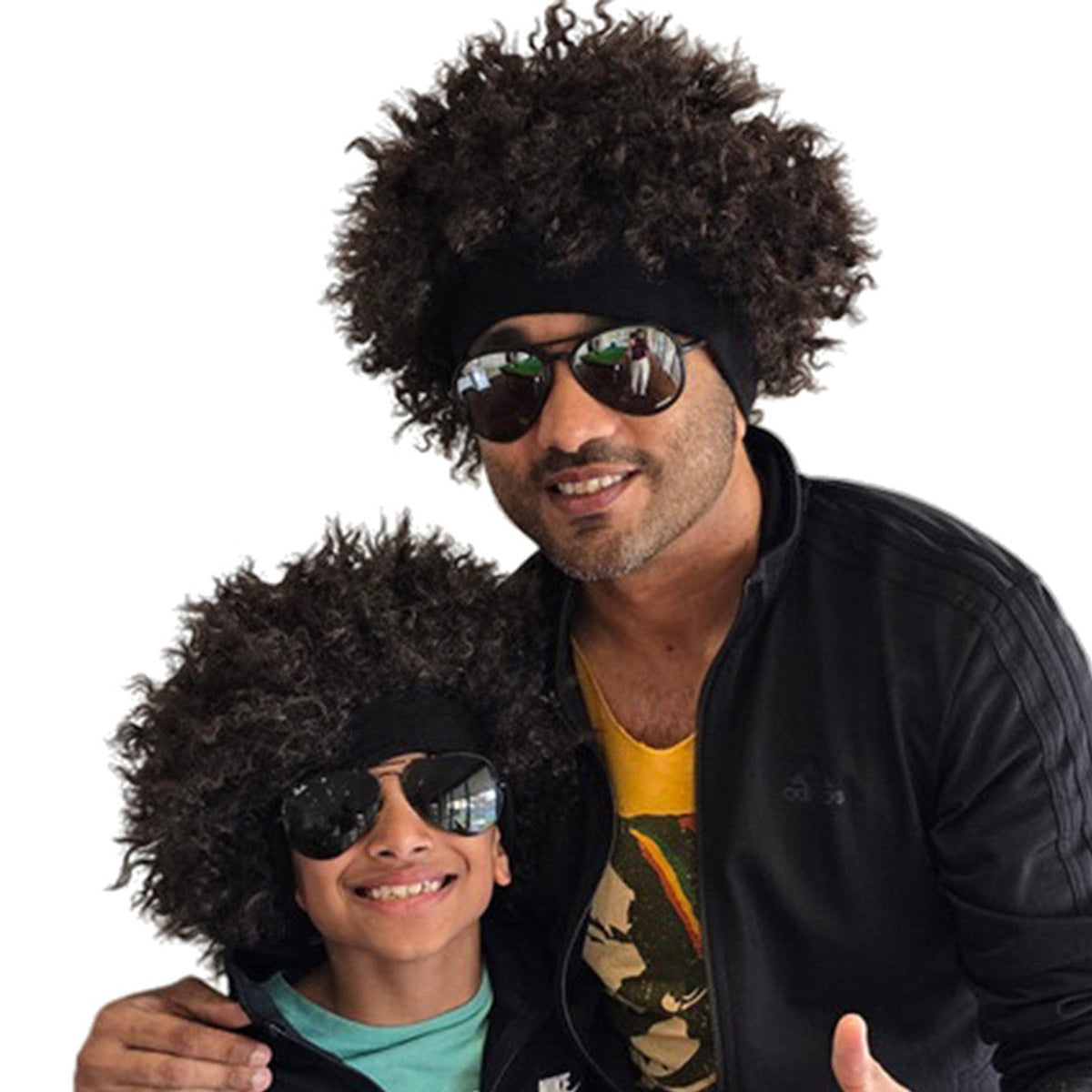 Urban Afro Wig With Headband costume wig, photo 4 of 4