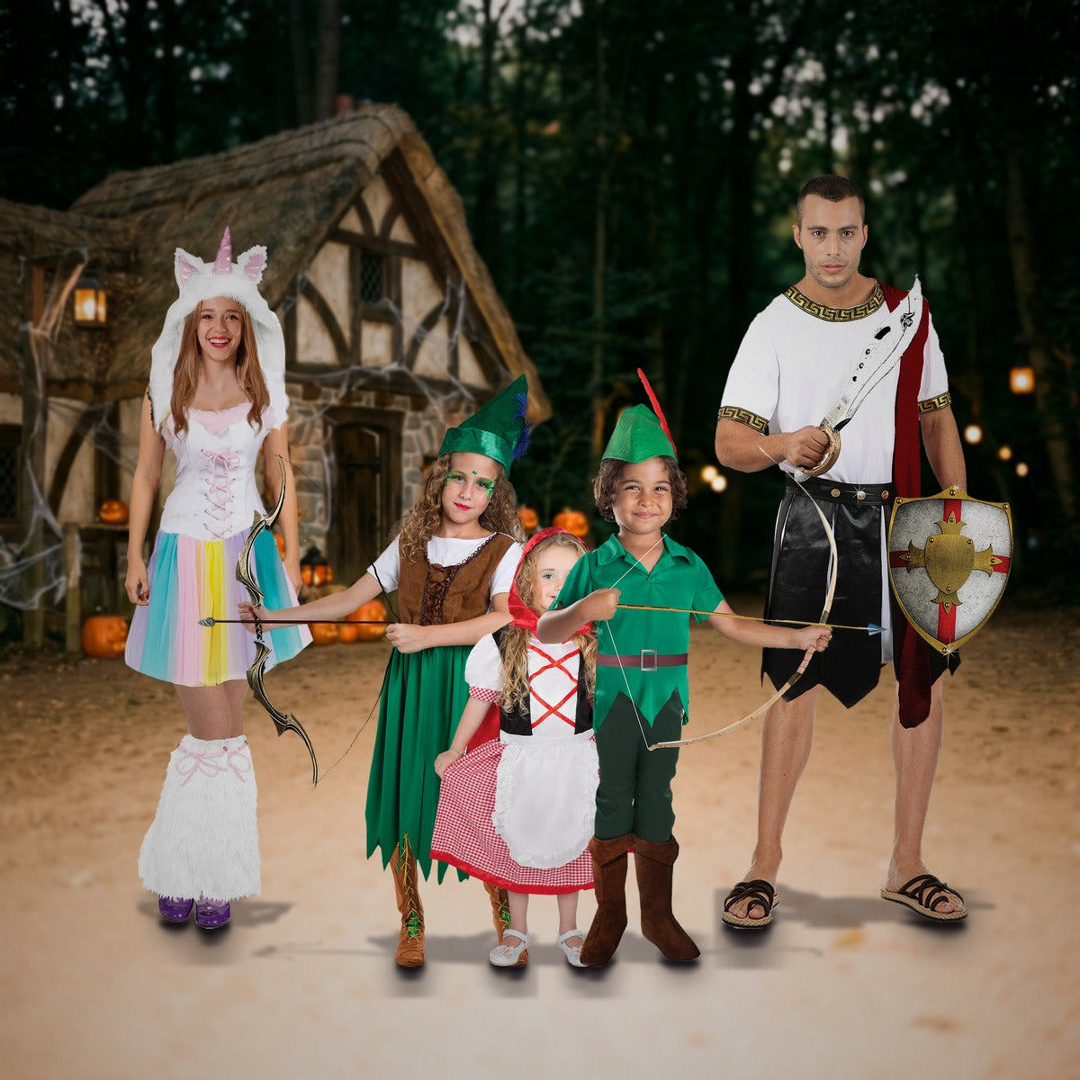 Storybook & Legends family in LOLA STARS costumes. Each costume sold separately.