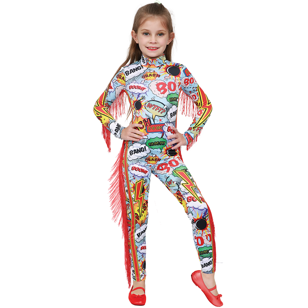 Vibrant Comics Girl Costume Perfect for Halloween & Comic-Con Events