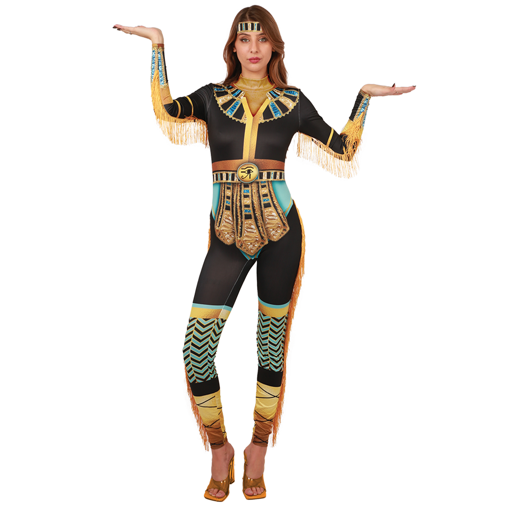 Regal Cleopatra Costume Perfect for Halloween & Themed Events