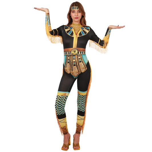 Regal Cleopatra Costume Perfect for Halloween & Themed Events