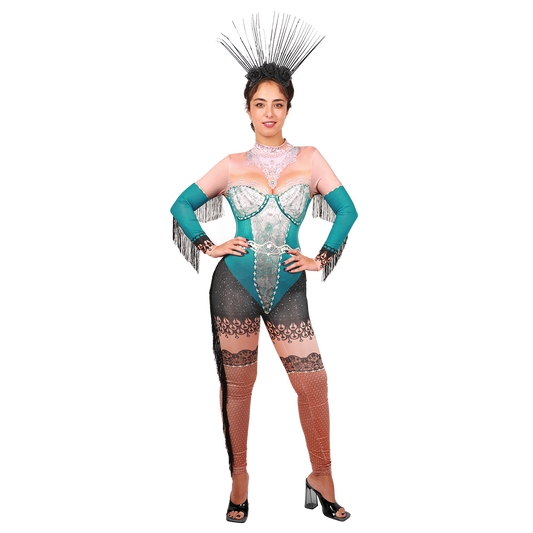 Charming Blue Mont La Rose Girl Costume Perfect for Themed Events & Celebrations