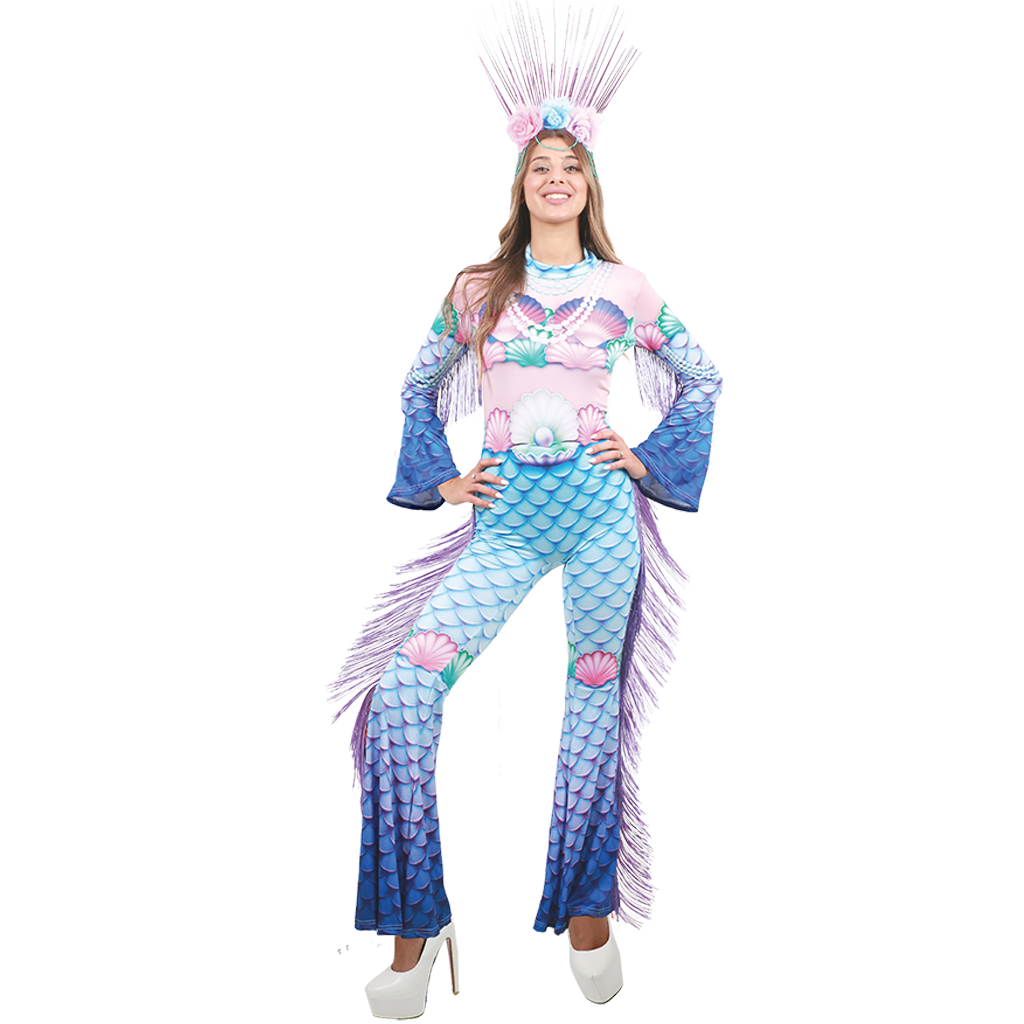 Enchanting Blue Mermaid Costume Perfect for Halloween & Parties