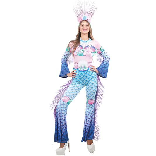 Enchanting Blue Mermaid Costume Perfect for Halloween & Parties